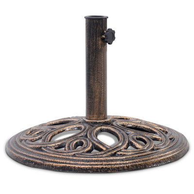Cast Iron Patio Umbrella Stands & Bases You'll Love | Wayfair
